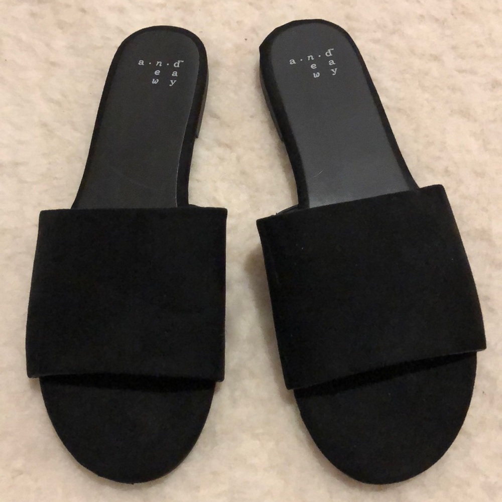 A New Day suede slides